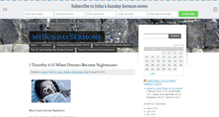 Desktop Screenshot of mysundaysermons.com