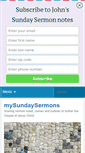 Mobile Screenshot of mysundaysermons.com